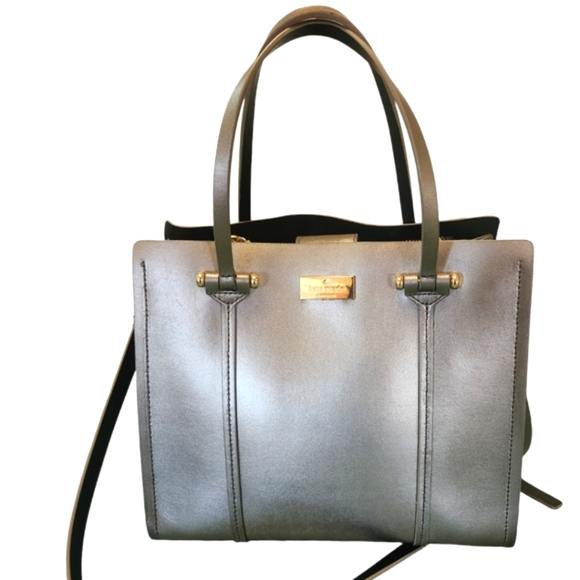 kate spade Handbags - KATE SPADE Arbour Hill Elodie Silver Leather Bag